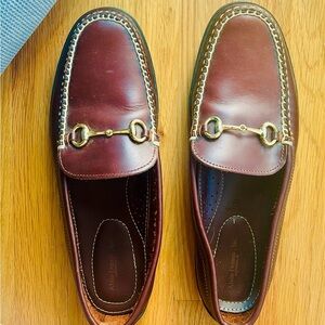 T.B Phelps Classic Brown Horsebit Slip-on Loafers - Men’s Size 12 M